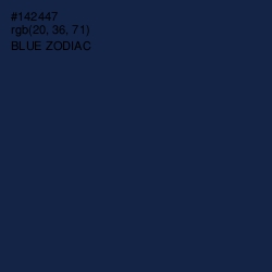 #142447 - Blue Zodiac Color Image